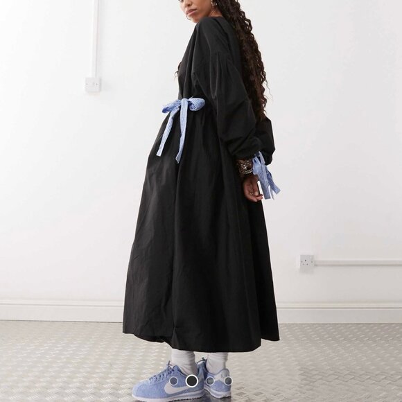 ASOS Maxi Wrap Dress Size 12 - Picture 2 of 6